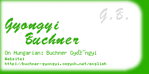 gyongyi buchner business card